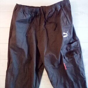 Puma Mens Brown Cotton / Elastane Relaxed Baggy Paint Splatter Logo Size XL